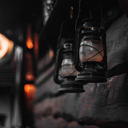 Πίνακας σε Καμβά RUSTIC FARMHOUSE LANTERNS -  Sticky 5