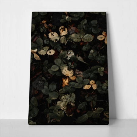 Πίνακας σε Καμβά RUSTIC FARMHOUSE LEAVES 2 - 