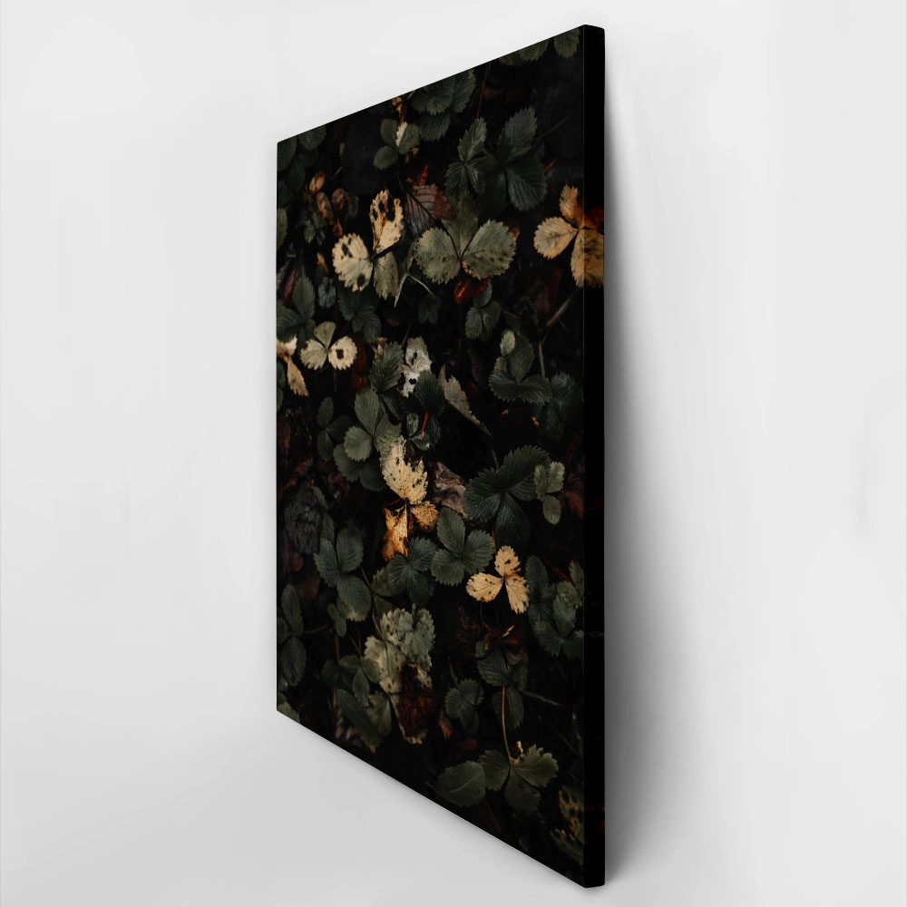 Πίνακας σε Καμβά RUSTIC FARMHOUSE LEAVES 2