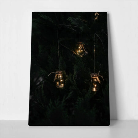 Πίνακας σε Καμβά RUSTIC FARMHOUSE LIGHTS 2 - 