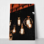 Πίνακας σε Καμβά RUSTIC FARMHOUSE LIGHTS
