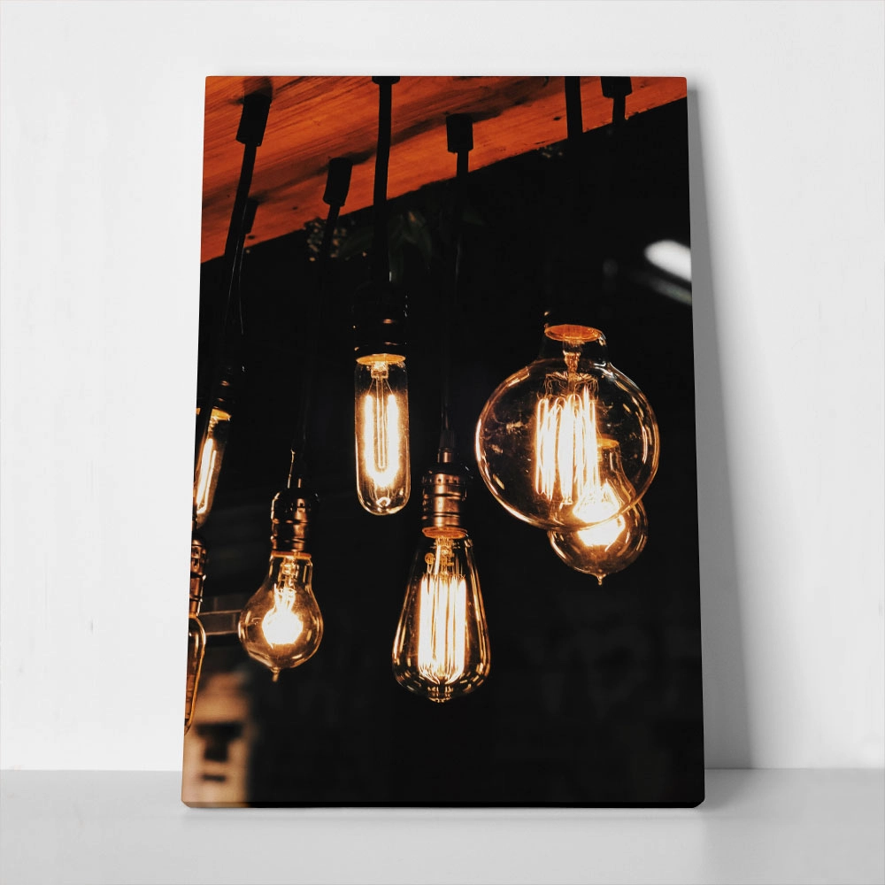 Πίνακας σε Καμβά RUSTIC FARMHOUSE LIGHTS