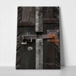 Πίνακας σε Καμβά RUSTIC FARMHOUSE LOCK