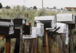 Πίνακας σε Καμβά RUSTIC FARMHOUSE MAILBOXES