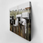 Πίνακας σε Καμβά RUSTIC FARMHOUSE MAILBOXES