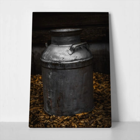 Πίνακας σε Καμβά RUSTIC FARMHOUSE MILK JUG - 