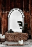 Πίνακας σε Καμβά RUSTIC FARMHOUSE MIRROR 2