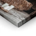 Πίνακας σε Καμβά RUSTIC FARMHOUSE MIRROR 2
