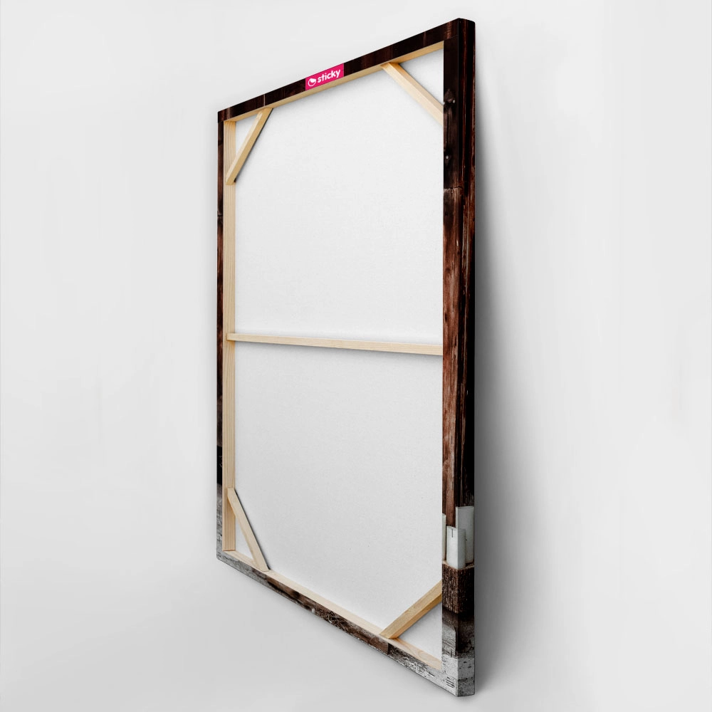 Πίνακας σε Καμβά RUSTIC FARMHOUSE MIRROR 2