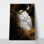 Πίνακας σε Καμβά RUSTIC FARMHOUSE MIRROR