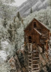 Πίνακας σε Καμβά RUSTIC FARMHOUSE MOUNTAIN CABIN 2