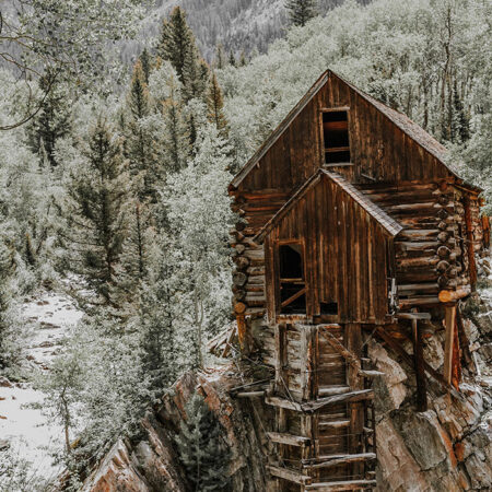 Πίνακας σε Καμβά RUSTIC FARMHOUSE MOUNTAIN CABIN 2 -  Sticky 5
