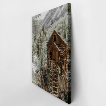 Πίνακας σε Καμβά RUSTIC FARMHOUSE MOUNTAIN CABIN 2 -  Sticky 2
