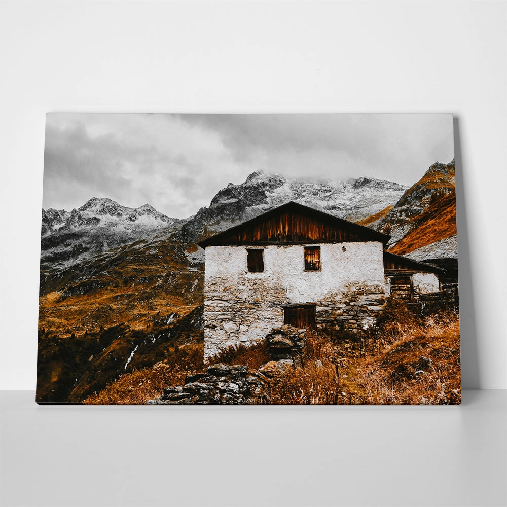 Πίνακας σε Καμβά RUSTIC FARMHOUSE MOUNTAIN CABIN 3