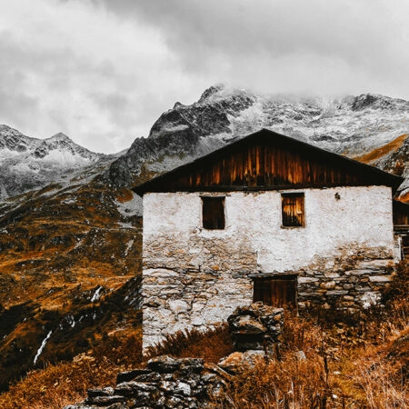 Πίνακας σε Καμβά RUSTIC FARMHOUSE MOUNTAIN CABIN 3 -  Sticky 5