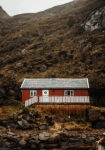 Πίνακας σε Καμβά RUSTIC FARMHOUSE MOUNTAIN CABIN