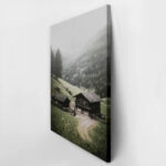 Πίνακας σε Καμβά RUSTIC FARMHOUSE MOUNTAIN FARM
