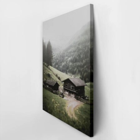 Πίνακας σε Καμβά RUSTIC FARMHOUSE MOUNTAIN FARM -  Sticky 2