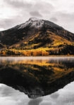 Πίνακας σε Καμβά RUSTIC FARMHOUSE MOUNTAIN LAKE 2