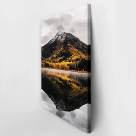Πίνακας σε Καμβά RUSTIC FARMHOUSE MOUNTAIN LAKE 2 -  Sticky 2