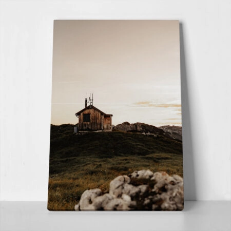 Πίνακας σε Καμβά RUSTIC FARMHOUSE MOUNTAIN LAKE CABIN 2 - 