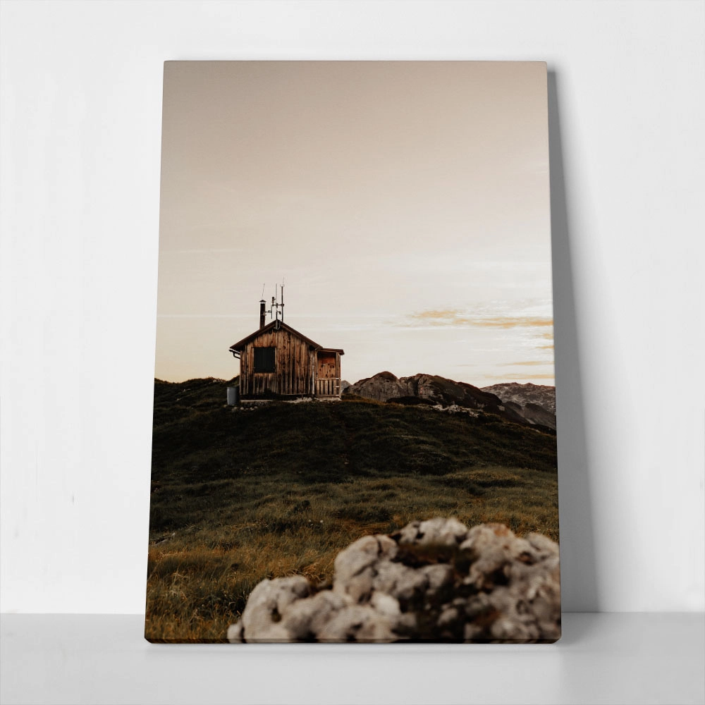 Πίνακας σε Καμβά RUSTIC FARMHOUSE MOUNTAIN LAKE CABIN 2