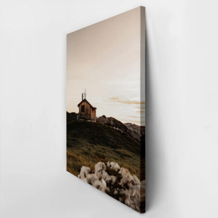 Πίνακας σε Καμβά RUSTIC FARMHOUSE MOUNTAIN LAKE CABIN 2 -  Sticky 2