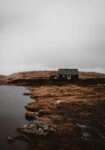Πίνακας σε Καμβά RUSTIC FARMHOUSE MOUNTAIN LAKE CABIN