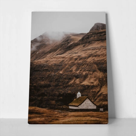 Πίνακας σε Καμβά RUSTIC FARMHOUSE MOUNTAIN LIFE 12 - 