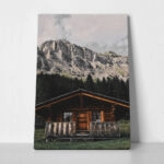 Πίνακας σε Καμβά RUSTIC FARMHOUSE MOUNTAIN LIFE 14