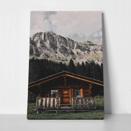 Πίνακας σε Καμβά RUSTIC FARMHOUSE MOUNTAIN LIFE 14 - 