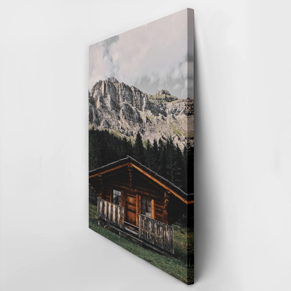 Πίνακας σε Καμβά RUSTIC FARMHOUSE MOUNTAIN LIFE 14