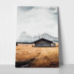Πίνακας σε Καμβά RUSTIC FARMHOUSE MOUNTAIN LIFE 3