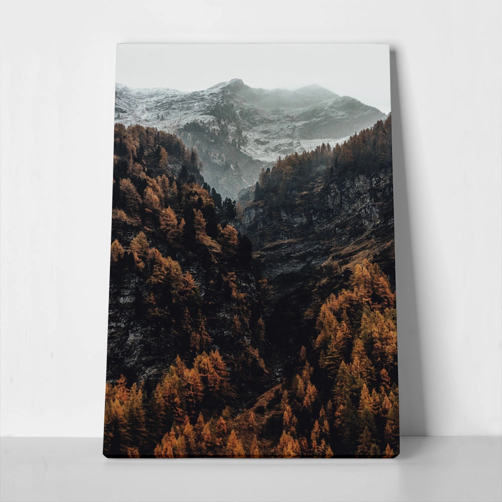 Πίνακας σε Καμβά RUSTIC FARMHOUSE MOUNTAIN LIFE 5
