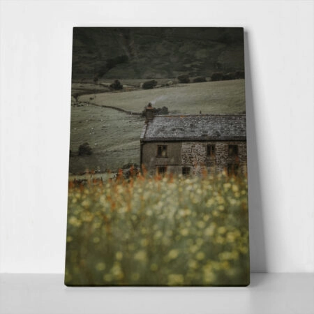 Πίνακας σε Καμβά RUSTIC FARMHOUSE MOUNTAIN LIFE 8 - 