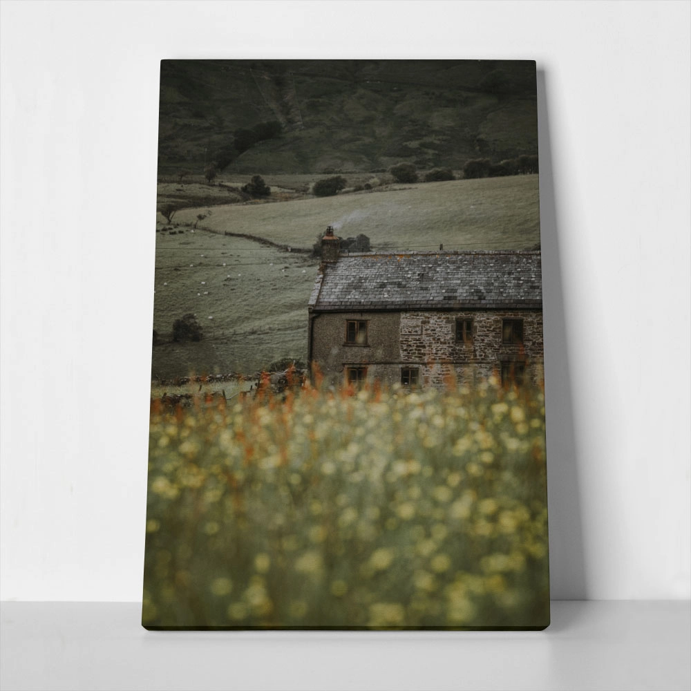 Πίνακας σε Καμβά RUSTIC FARMHOUSE MOUNTAIN LIFE 8