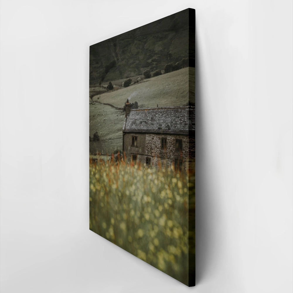Πίνακας σε Καμβά RUSTIC FARMHOUSE MOUNTAIN LIFE 8