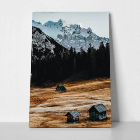 Πίνακας σε Καμβά RUSTIC FARMHOUSE MOUNTAIN LIFE - 