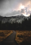 Πίνακας σε Καμβά RUSTIC FARMHOUSE MOUNTAIN PATH 2