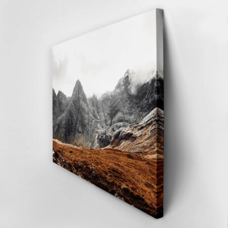 Πίνακας σε Καμβά RUSTIC FARMHOUSE MOUNTAIN PEAK -  Sticky 2