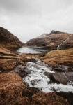 Πίνακας σε Καμβά RUSTIC FARMHOUSE MOUNTAIN RIVER