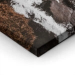 Πίνακας σε Καμβά RUSTIC FARMHOUSE MOUNTAIN RIVER
