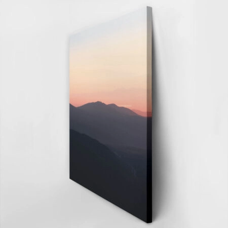 Πίνακας σε Καμβά RUSTIC FARMHOUSE MOUNTAIN SUNSET -  Sticky 2