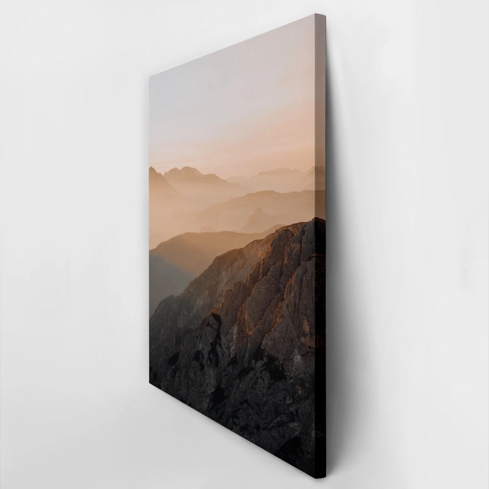 Πίνακας σε Καμβά RUSTIC FARMHOUSE MOUNTAINS