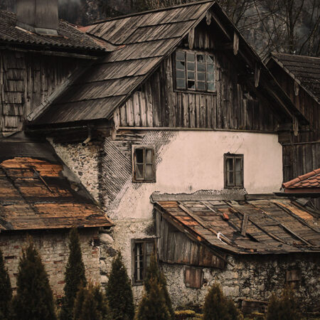 Πίνακας σε Καμβά RUSTIC FARMHOUSE OLD CABIN 2 -  Sticky 5