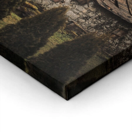 Πίνακας σε Καμβά RUSTIC FARMHOUSE OLD CABIN 2 -  Sticky 1