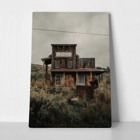 Πίνακας σε Καμβά RUSTIC FARMHOUSE OLD CABIN 3 - 