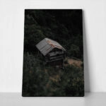 Πίνακας σε Καμβά RUSTIC FARMHOUSE OLD CABIN