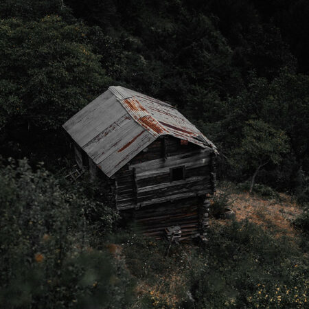 Πίνακας σε Καμβά RUSTIC FARMHOUSE OLD CABIN -  Sticky 5