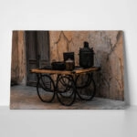 Πίνακας σε Καμβά RUSTIC FARMHOUSE OLD CARRIAGE 2